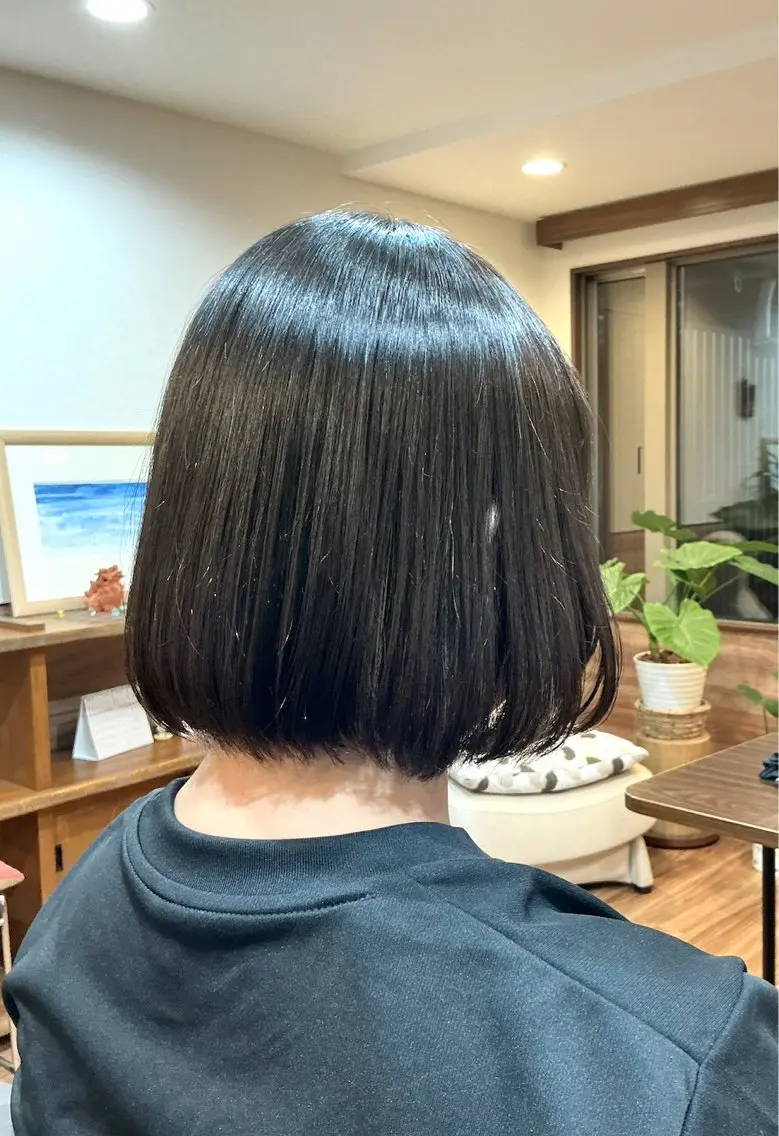 ミディアム ボブレイヤー ボブ 顔周りカット レイヤーカット Annon プライベートサロンのヘアスタイル