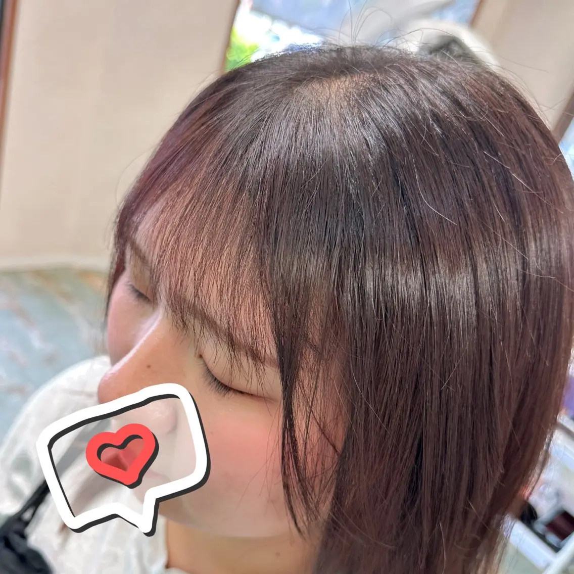 前髪矯正（※カットなし）＋1シャンプー＋ブローの写真