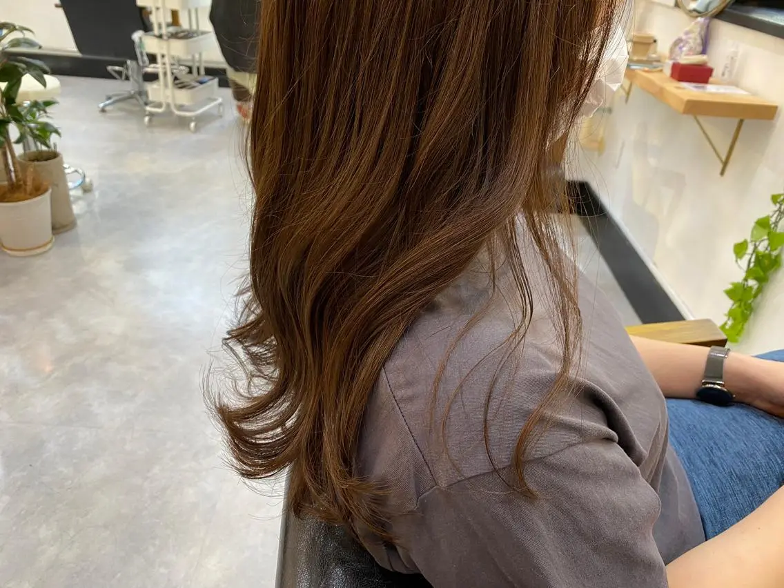 ロング カラー アッシュ 透明感カラー イルミナカラー ロング CARICIA🌱 masaeのヘアスタイル