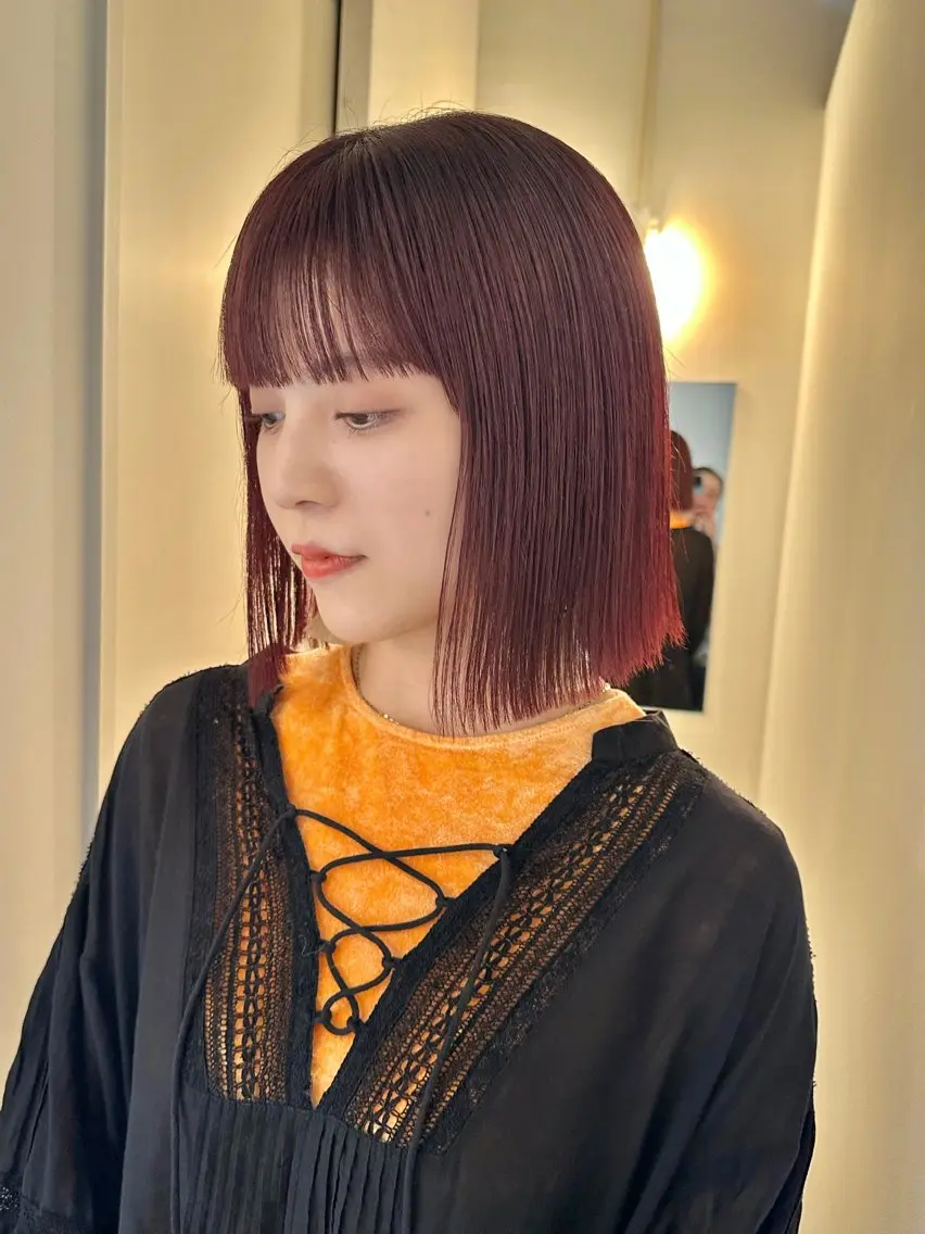 ショート カラー カット ヘアカラー 大木 紗也香のヘアスタイル