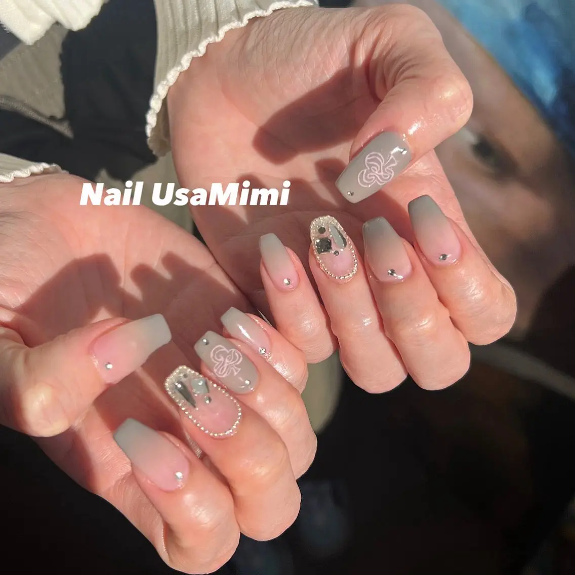 ネイル アートネイル ジェルネイル マグネットネイル 持ち込み ワンカラーネイル 本町NailUsa Mimi RIKOのネイルデザイン