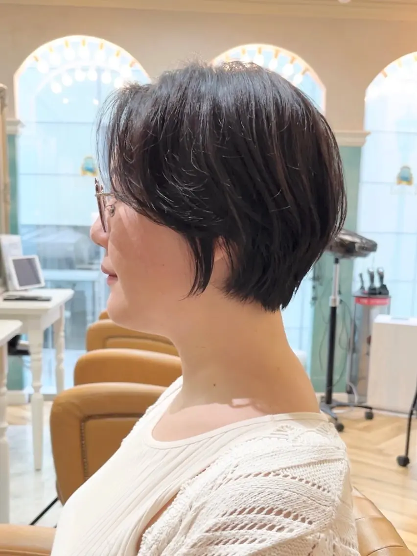 ショート カラー ショートボブ ボブ ショートヘア 銀座/似合わせカット 🤍美月のヘアスタイル