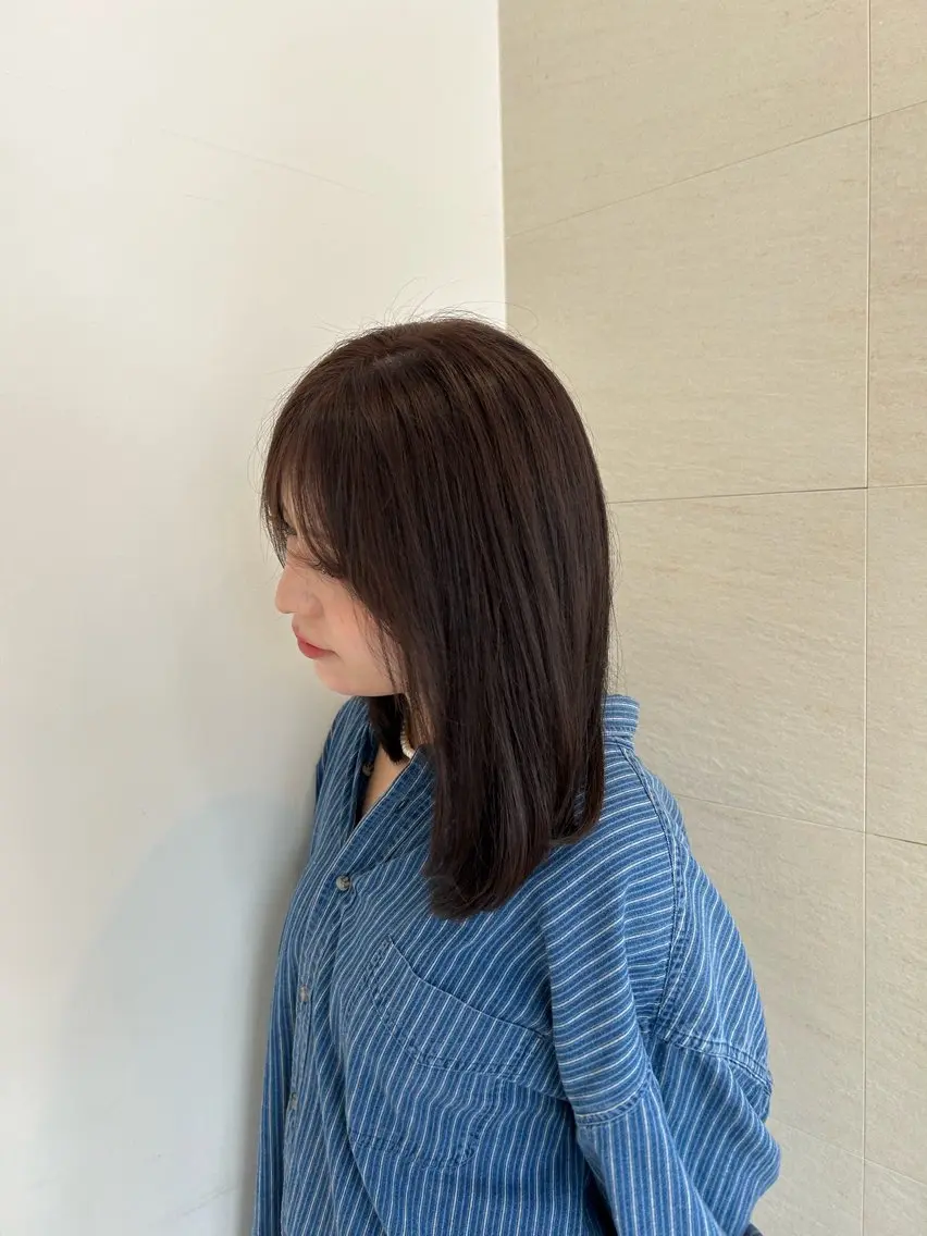 【🤍大人気💜濃いめラベンダーカラー🪻🤍】　　　　　one color＋（初めての方）無料treatment付の写真