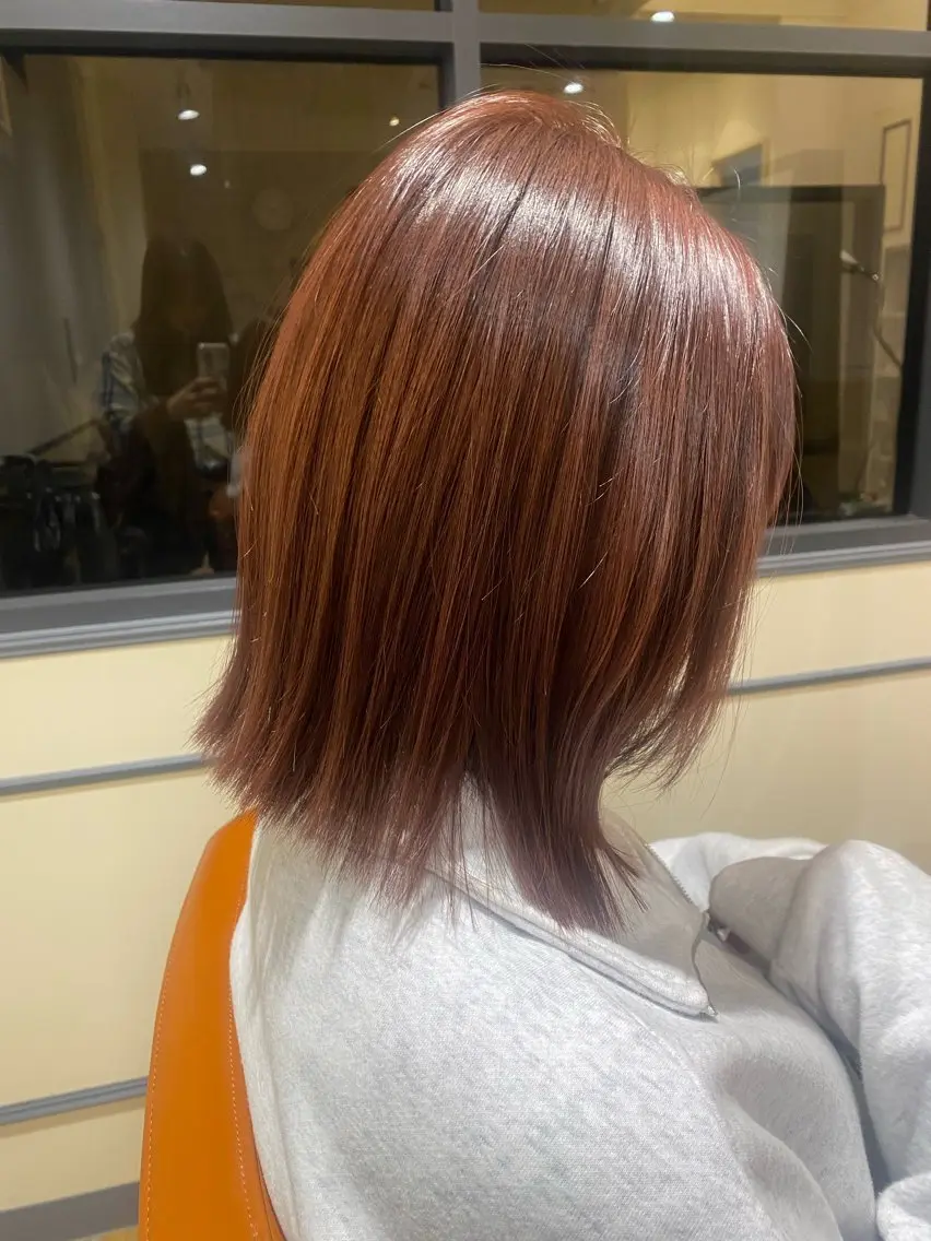 ミディアム カラー カット ヘアカラー トリートメント 宮内 真乃のヘアスタイル