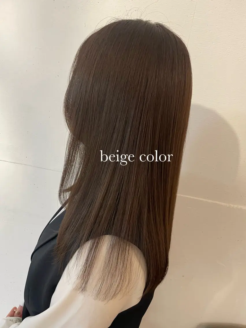 ロング カラー カット ヘアカラー トリートメント 💛🤍U too e’s /店長🧸のヘアスタイル