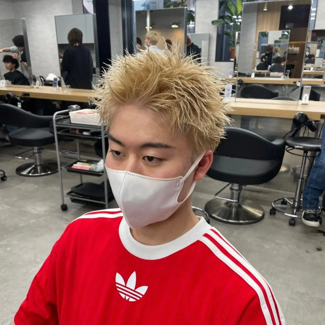 ショート カラー パーマ メンズ スパイキーショート ショートヘア カット ヘッドスパ ヘアセット 🔥メンズ 特化🔥菊水皐暉🔥のヘアスタイル