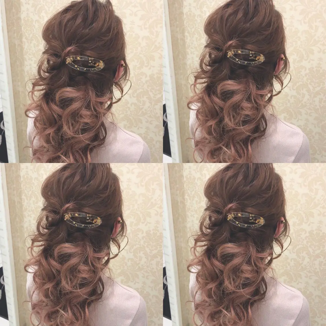 ロング ヘアアレンジ ハーフアップ ヘアセット 🌷MAYU 🌷のヘアスタイル