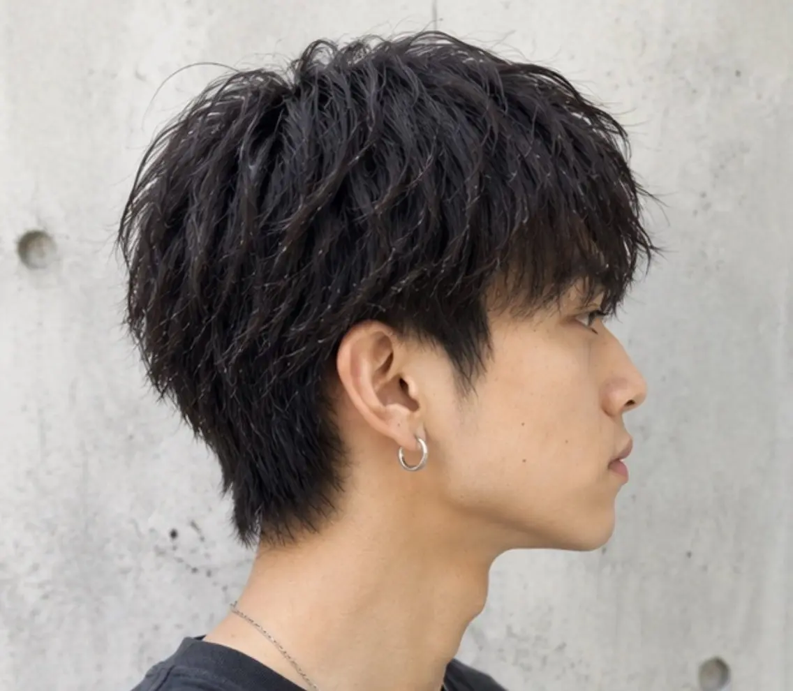 パーマ メンズ カット パーマ 内山 綺琉のヘアスタイル