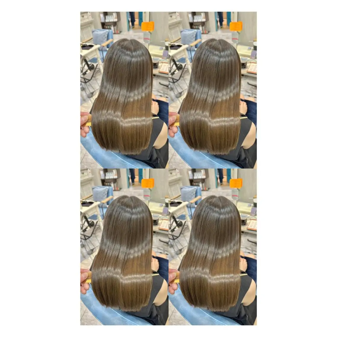 ロング カラー 透明感カラー 髪質改善 縮毛矯正 トリートメント カット ヘアカラー トリートメント 店長✨レイヤー✖️ 髪質改善✖️韓国ヘアのヘアスタイル
