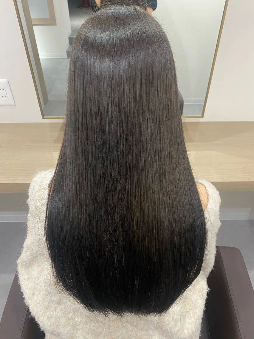 ロング アッシュ 髪質改善 トリートメント 🫧るみ/髪質改善/ 透明感カラー🫧のヘアスタイル