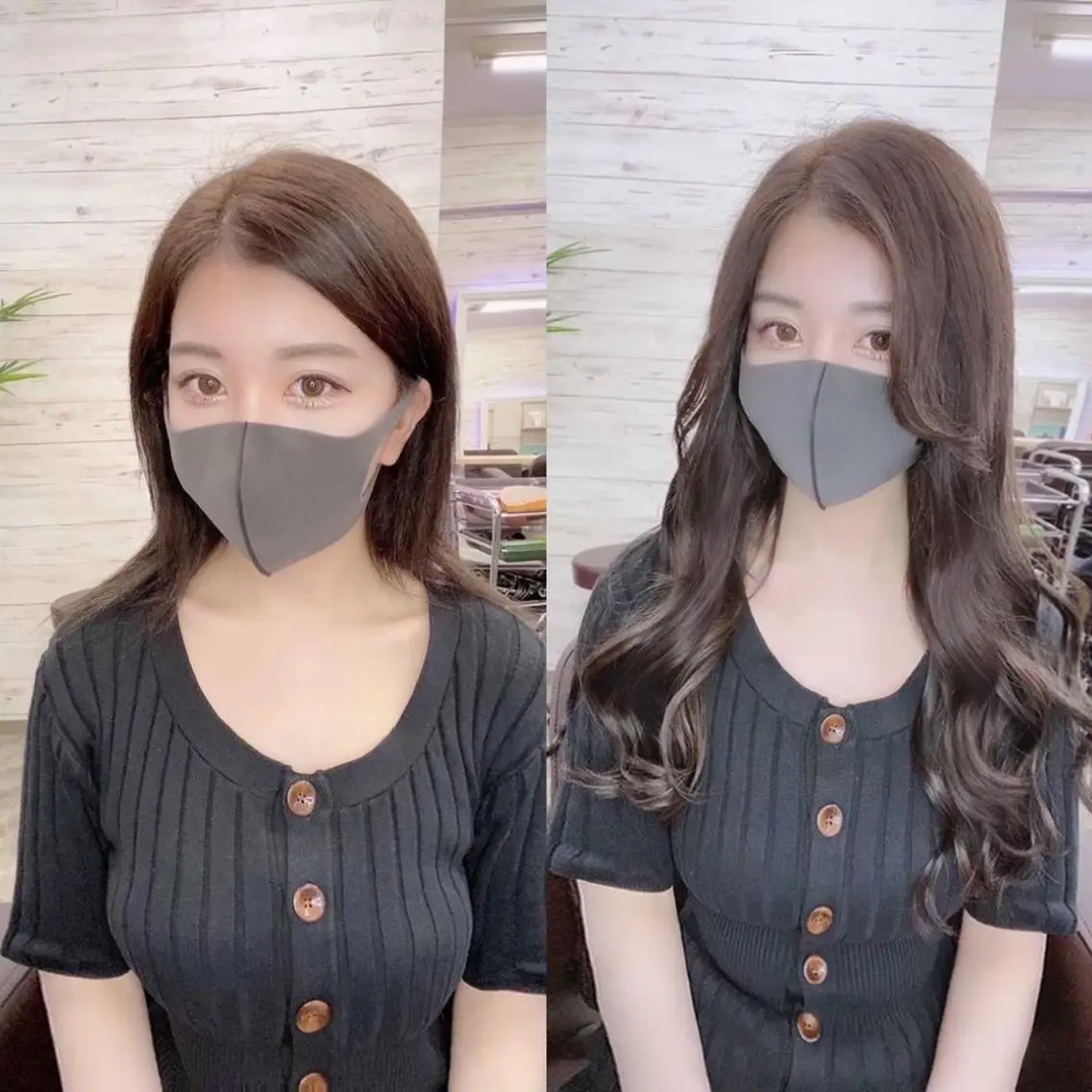 セミロング カラー ヘアアレンジ ショートボブ シールエクステ セミロングパーマ バレイヤージュ 透明感カラー FAAM Tsuneのヘアスタイル