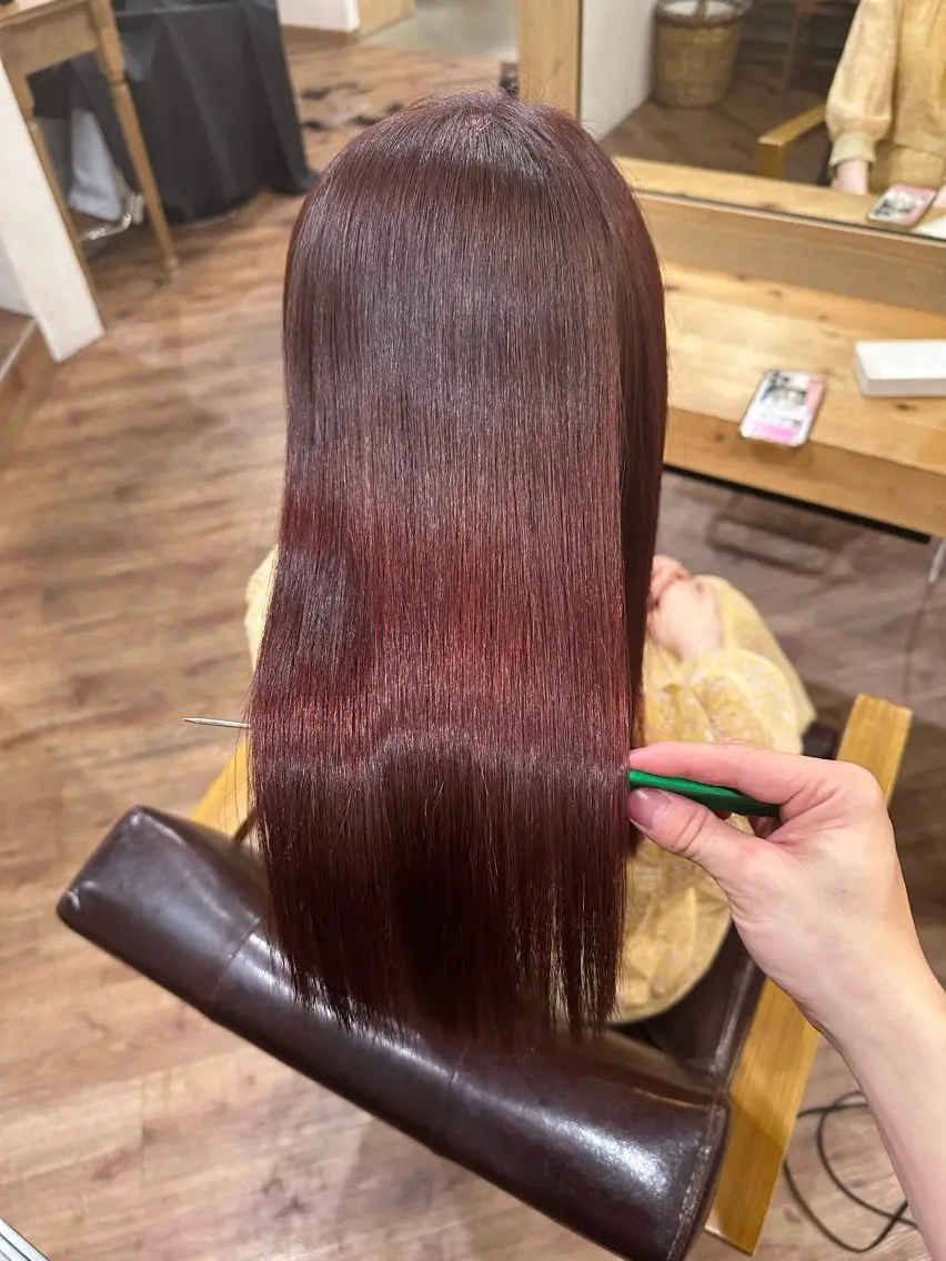 カラー パーマ 縮毛矯正/髪質改善 予約はリクエストからのヘアスタイル