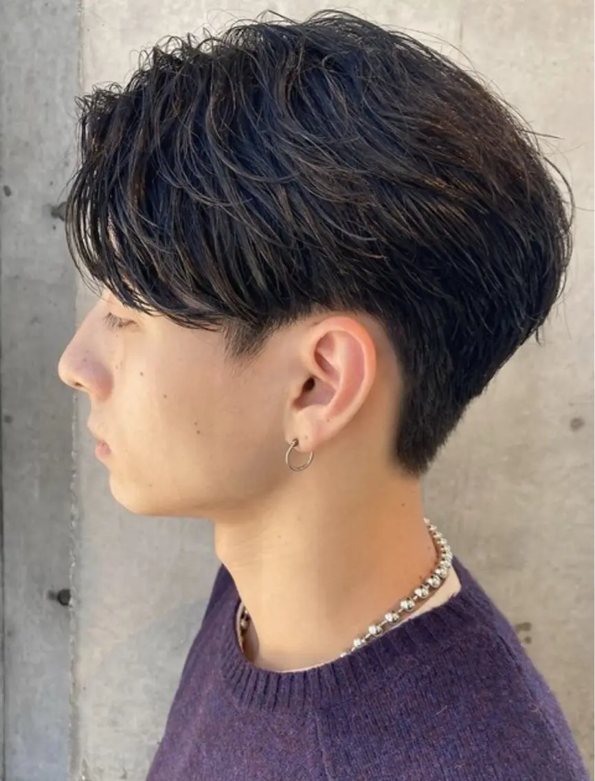 パーマ メンズ パーマ 中谷海里/フェザー パーマ/スパイキーのヘアスタイル
