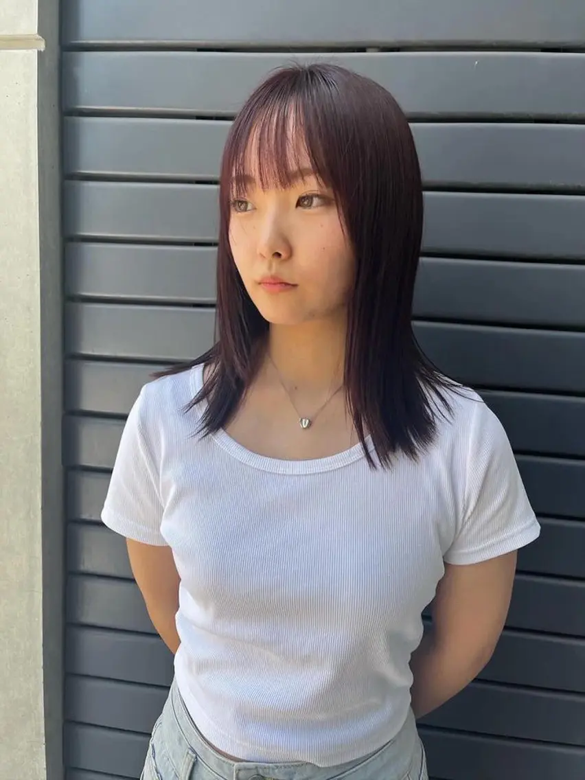 髪質改善ケアカラーの写真