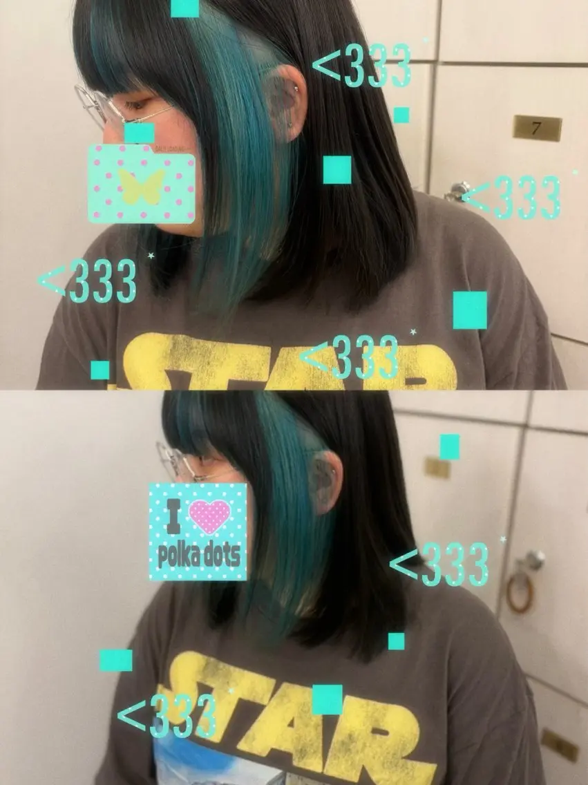 カラー ミストバング  フェイスフレーミング ayano/浦安 /デザインカラーのヘアスタイル