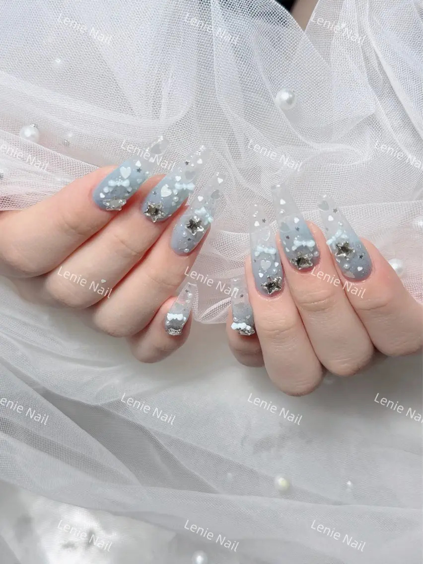 ネイル アートネイル 韓国ネイル 持ち込み ワンホンネイル ハンドネイル Lenie Nail Salonのネイルデザイン