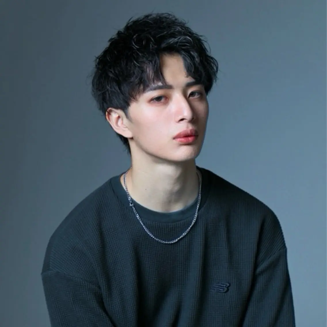 ショート パーマ メンズ アップバング カット パーマ トリートメント 【Zina札幌大通】 店長　福間 和也のヘアスタイル