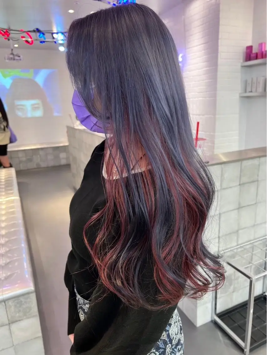 ロング カラー ヘアアレンジ 🎀ブリーチ×艶髪 🎀 ♡さや♡のヘアスタイル