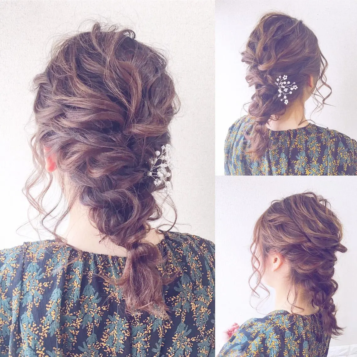 ミディアム ヘアアレンジ ヘアセット 角田 安のヘアスタイル