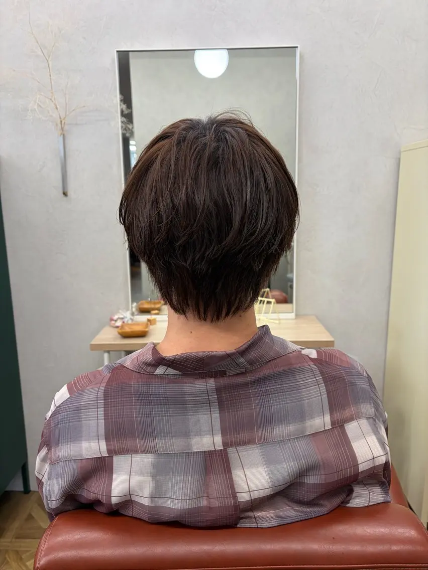 ショート カット ヘッドスパ 髪質改善×韓国風/小 顔レイヤー/早瀬櫻子のヘアスタイル