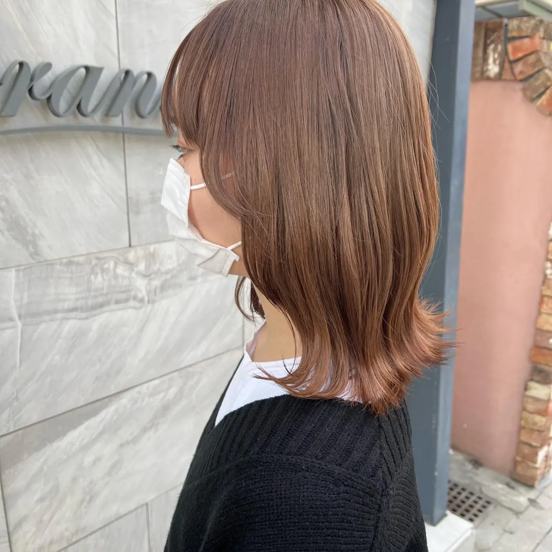 カラー ベージュカラー ブリーチ sato harunaのヘアスタイル