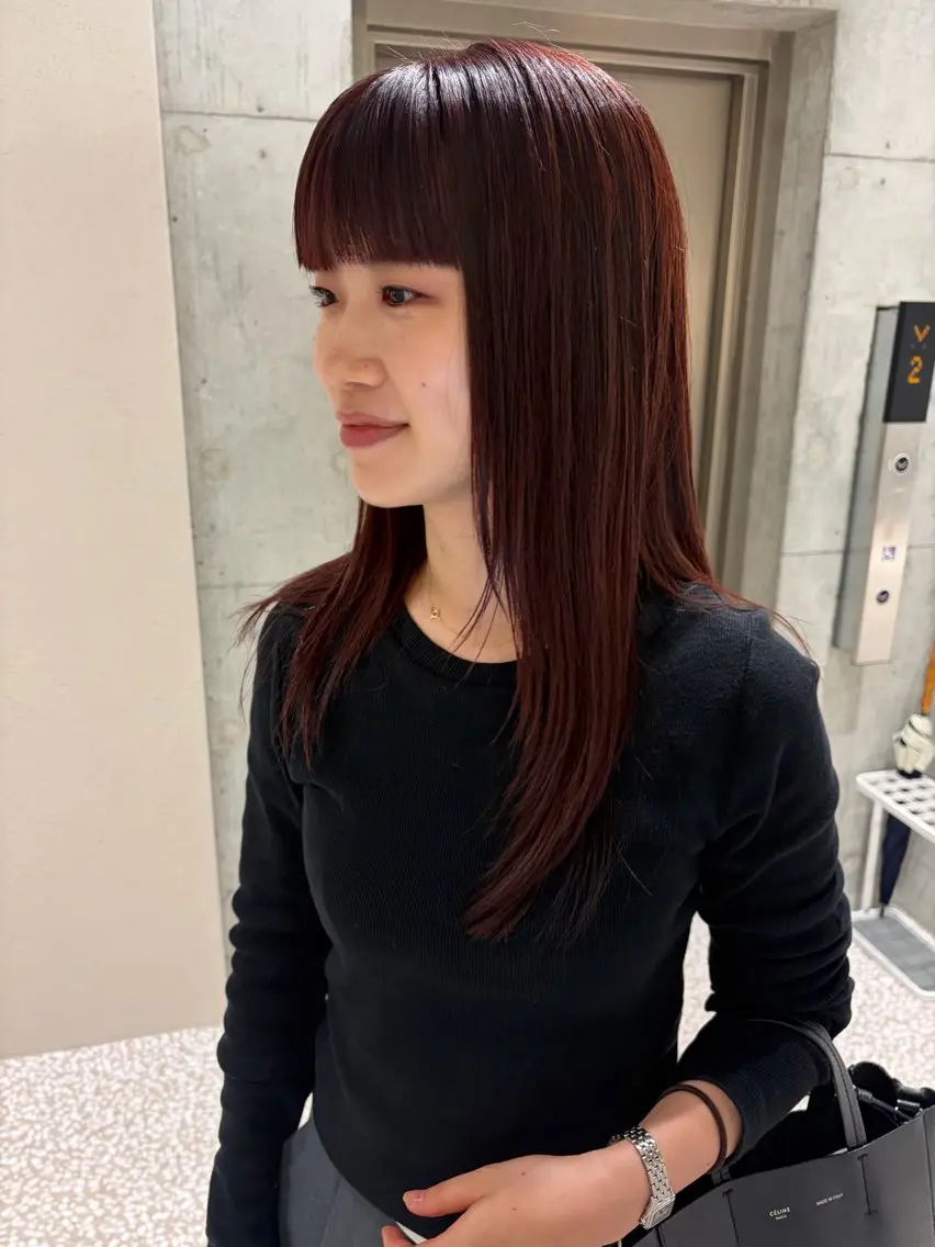 ロング カラー カット ヘアカラー ウルフ/レイヤー shinoのヘアスタイル