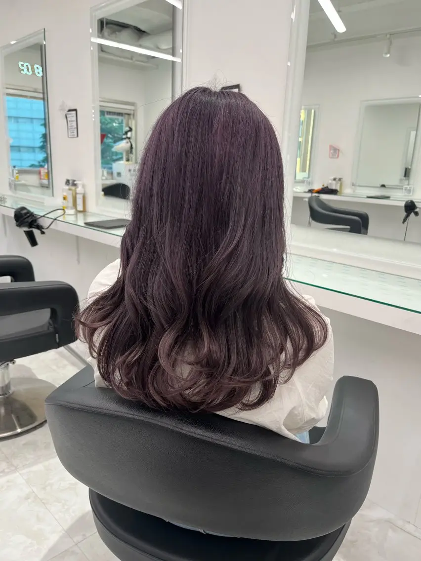 カラー ヘアカラー トリートメント ヘッドスパ ヘアセット ブリーチなし透明感 💗RYOTAのヘアスタイル