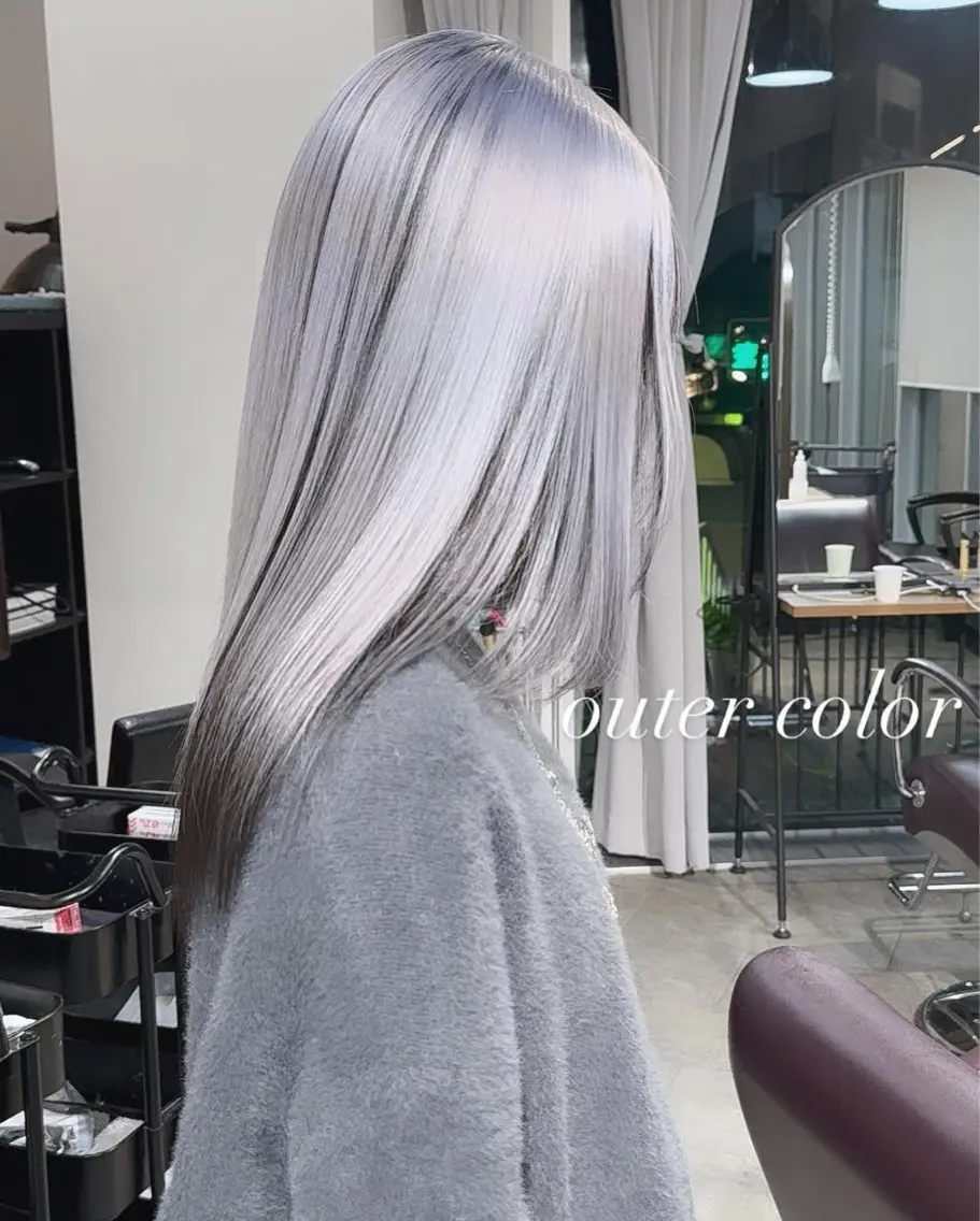 ミディアム カラー カット ヘアカラー トリートメント ヘアセット 💜ハイトーン💛 マジカルかいちゃんのヘアスタイル