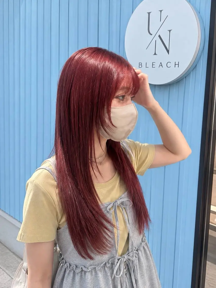 ロング カラー ヘアカラー 《髪質改善 UN BLEACH》のヘアスタイル