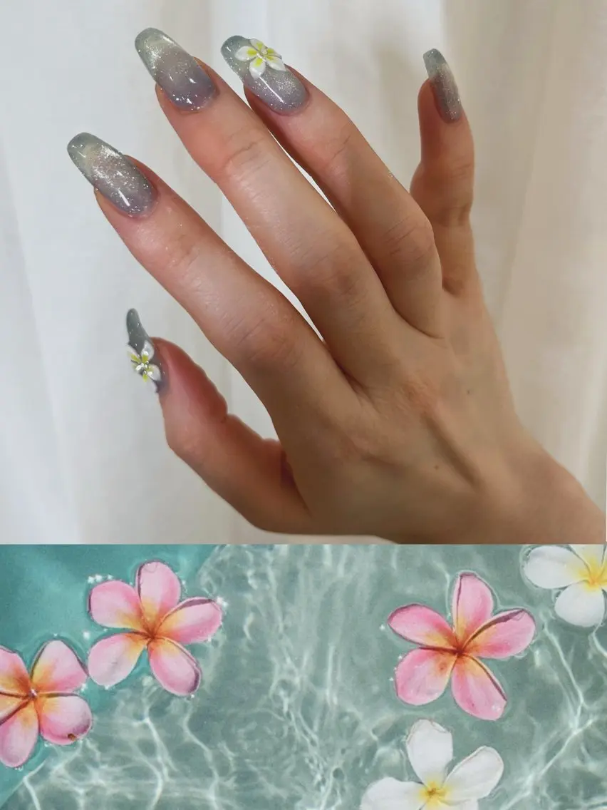 ネイル フラワーネイル ハンドネイル mieux neneのネイルデザイン