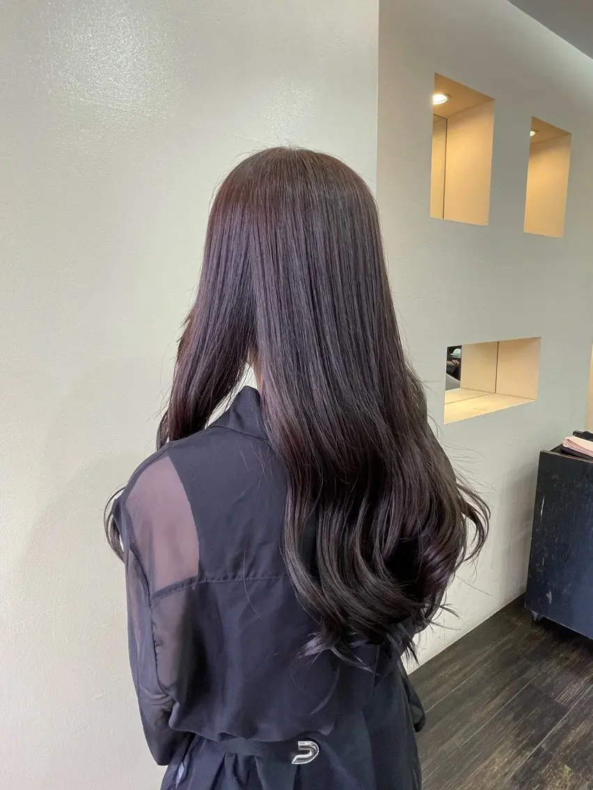 ロング カラー 三浦 悠のヘアスタイル