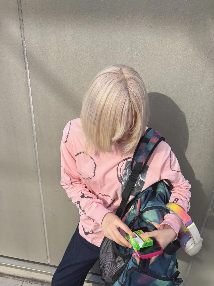 ミディアム ヘアカラー トリートメント 心斎橋haruka| hair *eyeのマツエク・マツパデザイン