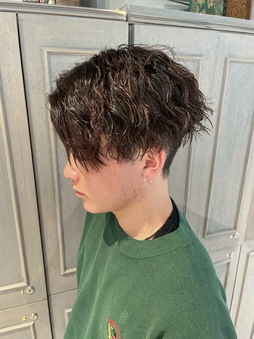 カラー パーマ メンズ カット ヘアカラー パーマ 町田エリアＮｏ．１/ パーマ特化/太田京希のヘアスタイル