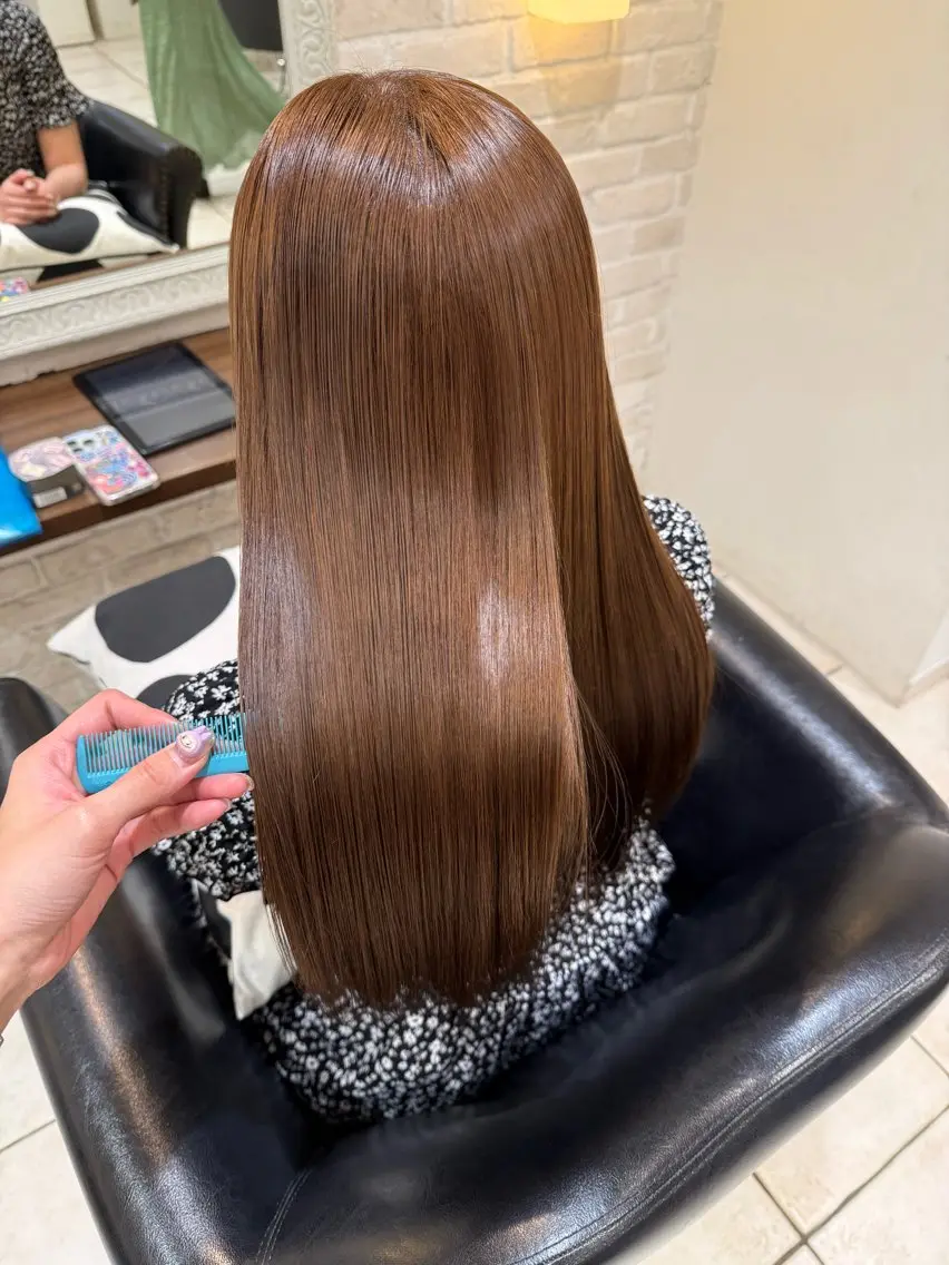カラー 🩵RIKO🩵 透明感カラー🫧のヘアスタイル