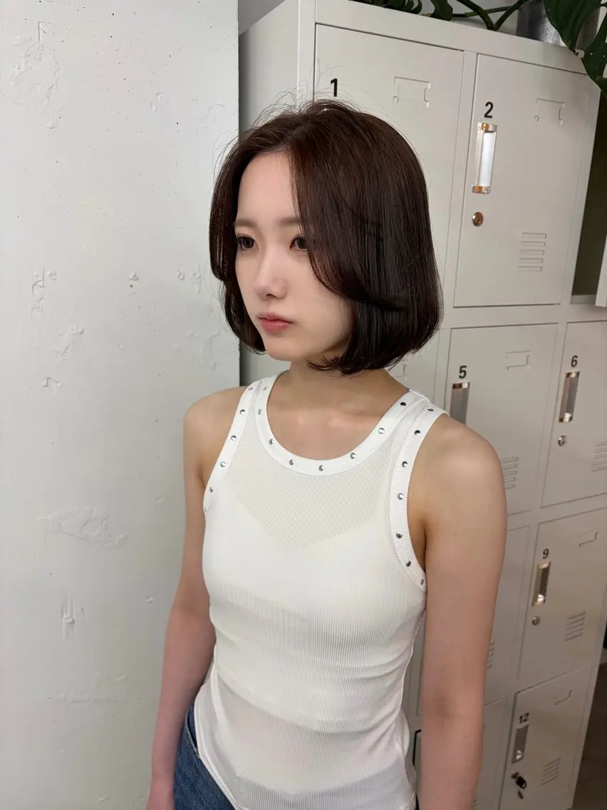 ショート タンバルモリ 韓国風ヘア カット かすみ/名駅徒歩5分 /カットモデルのヘアスタイル
