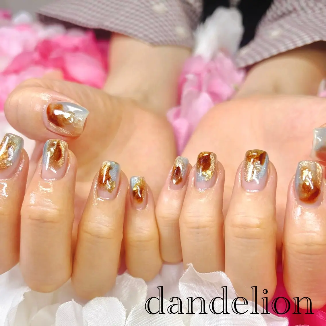 ネイル ハンドネイル ハンドケア dandelion ダンデライオンのネイルデザイン