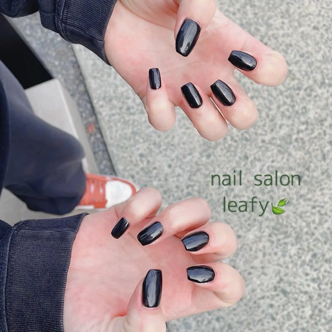 ネイル ワンカラーネイル ハンドネイル ネイルサロン leafyのネイルデザイン