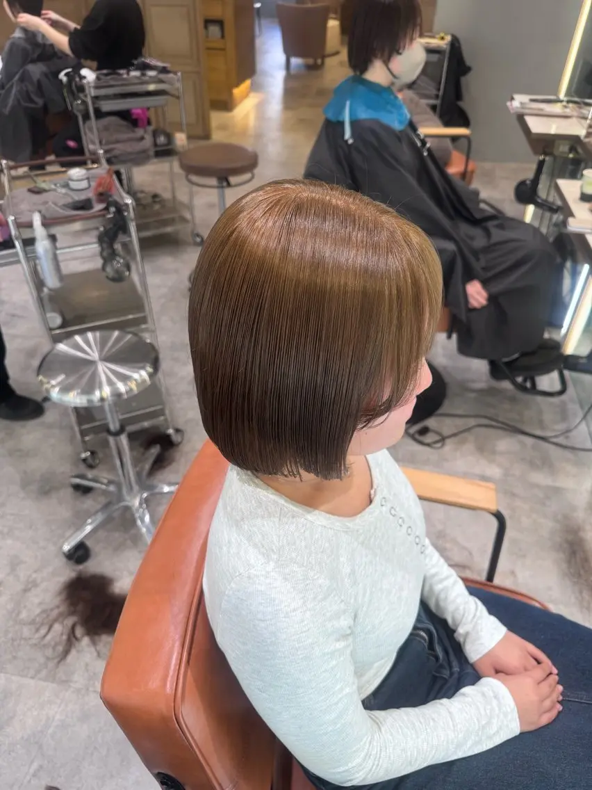 ミディアム カラー ブラウンカラー ダブルカラー ☁️olelo国立 ☁️Minoriのヘアスタイル