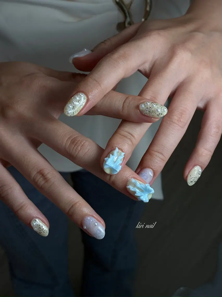 ネイル ガーリー ハンドネイル kiri nail キリネイルのネイルデザイン