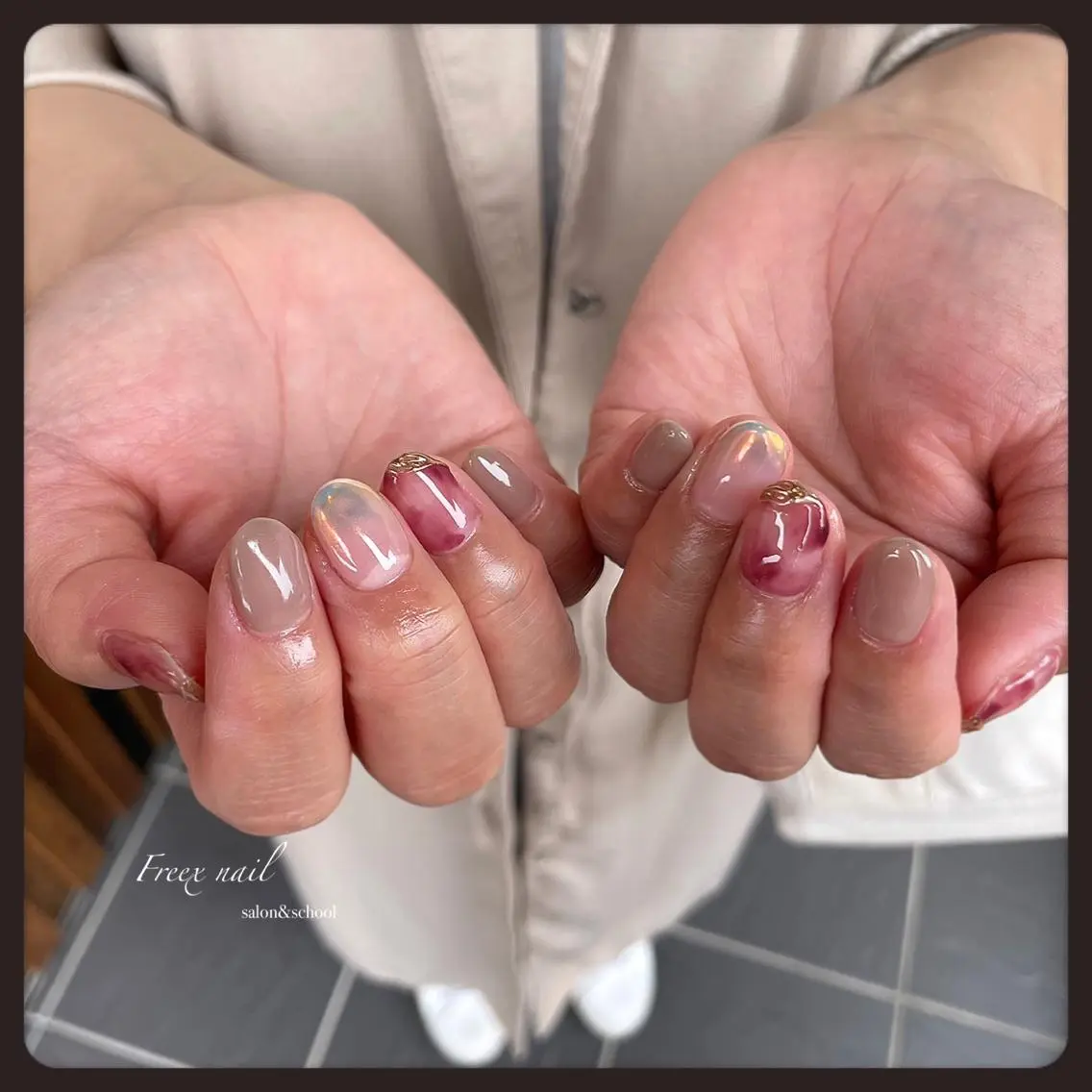 ネイル ニュアンスネイル ハンドネイル ハンドケア freex nail /ニュアンス/個性派のネイルデザイン