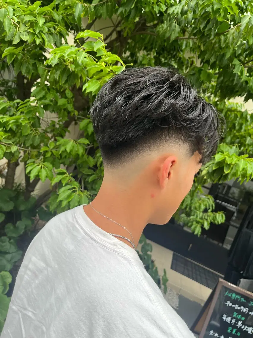 ショート カット パーマ ＢＡＲＢＥＲ koyoのヘアスタイル