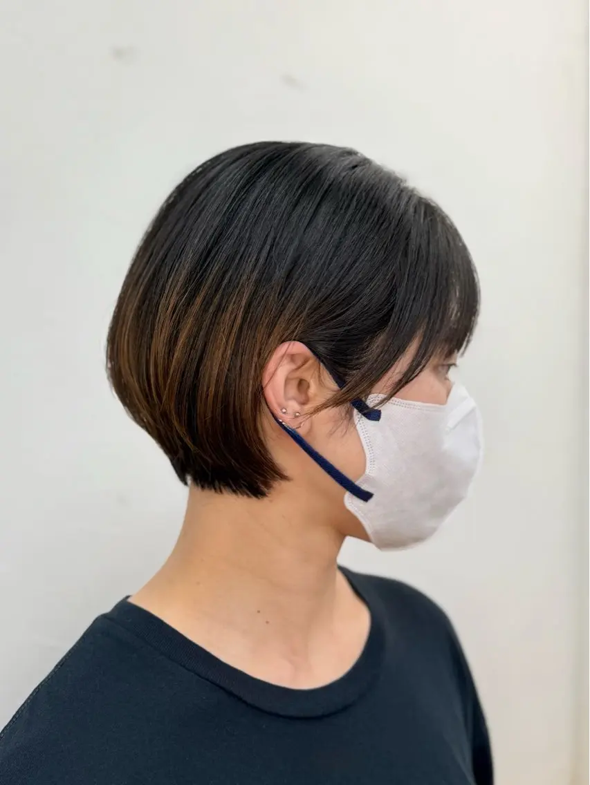 ショート 丸みショート ショートヘア 冨田 豊のヘアスタイル