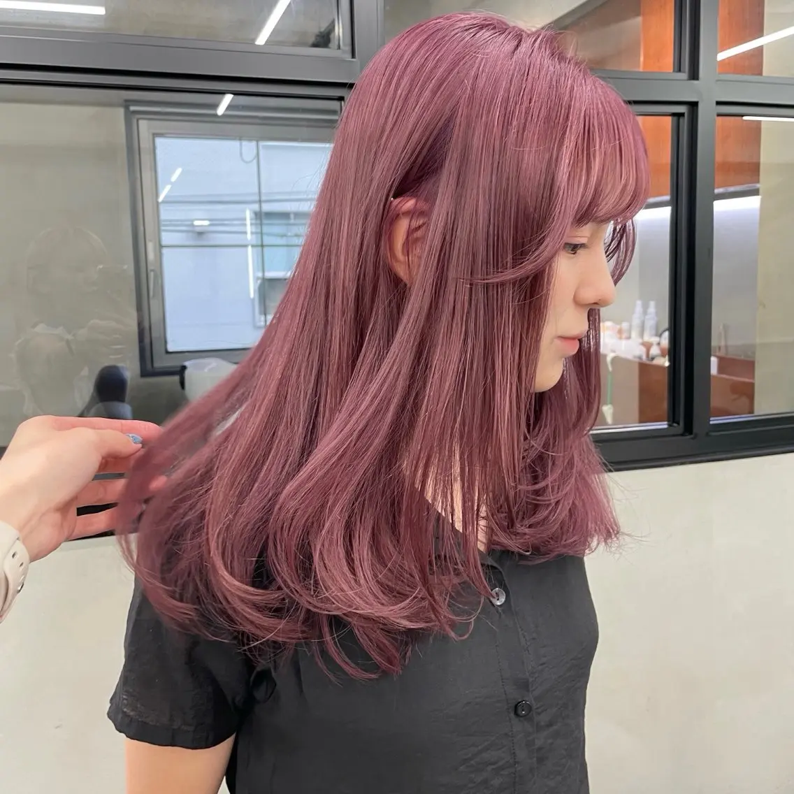 ロング カラー カット ヘアカラー トリートメント 🍒暖色カラー🍒 渋谷/YUUのヘアスタイル