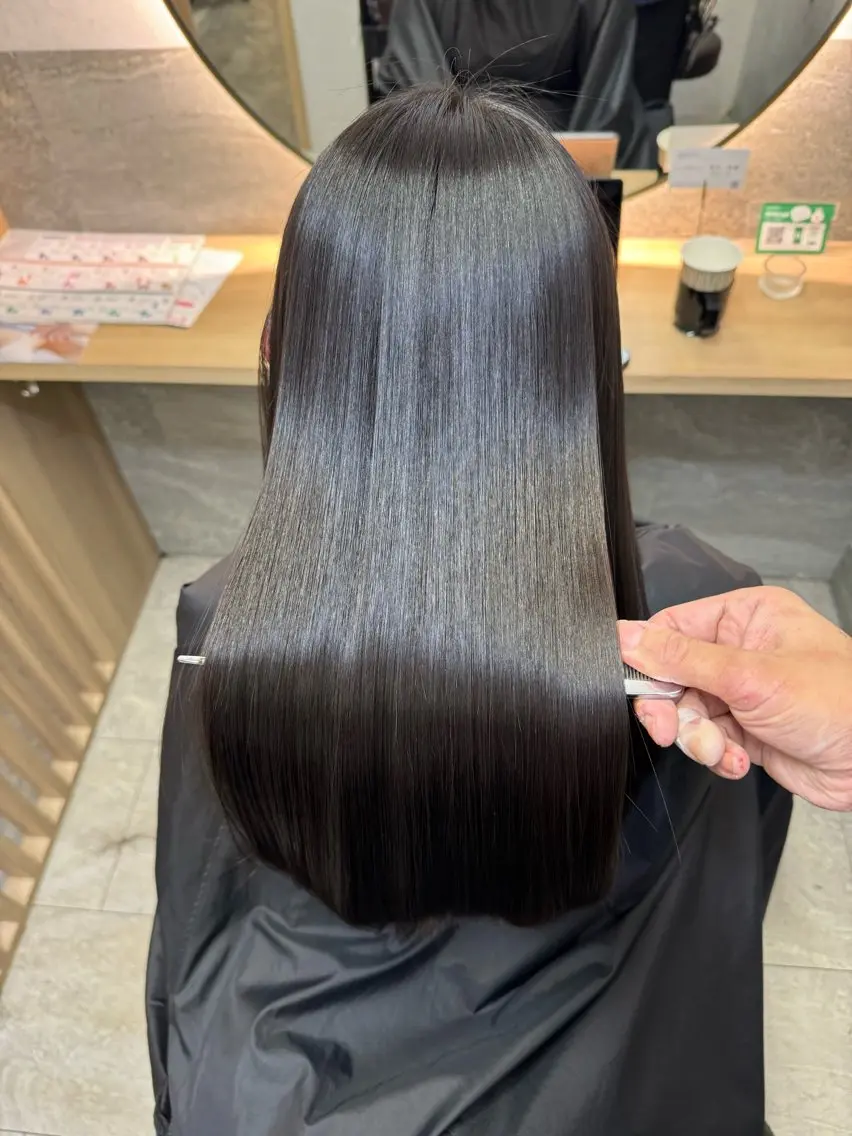 ロング カット ヘアカラー トリートメント 青木 啓輔のヘアスタイル