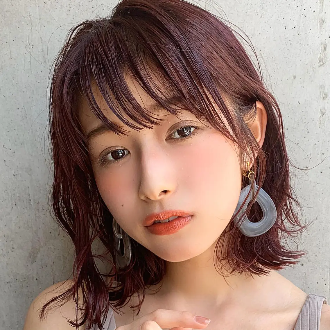 ミディアム SNS撮影用 髪質改善モデル募集のヘアスタイル