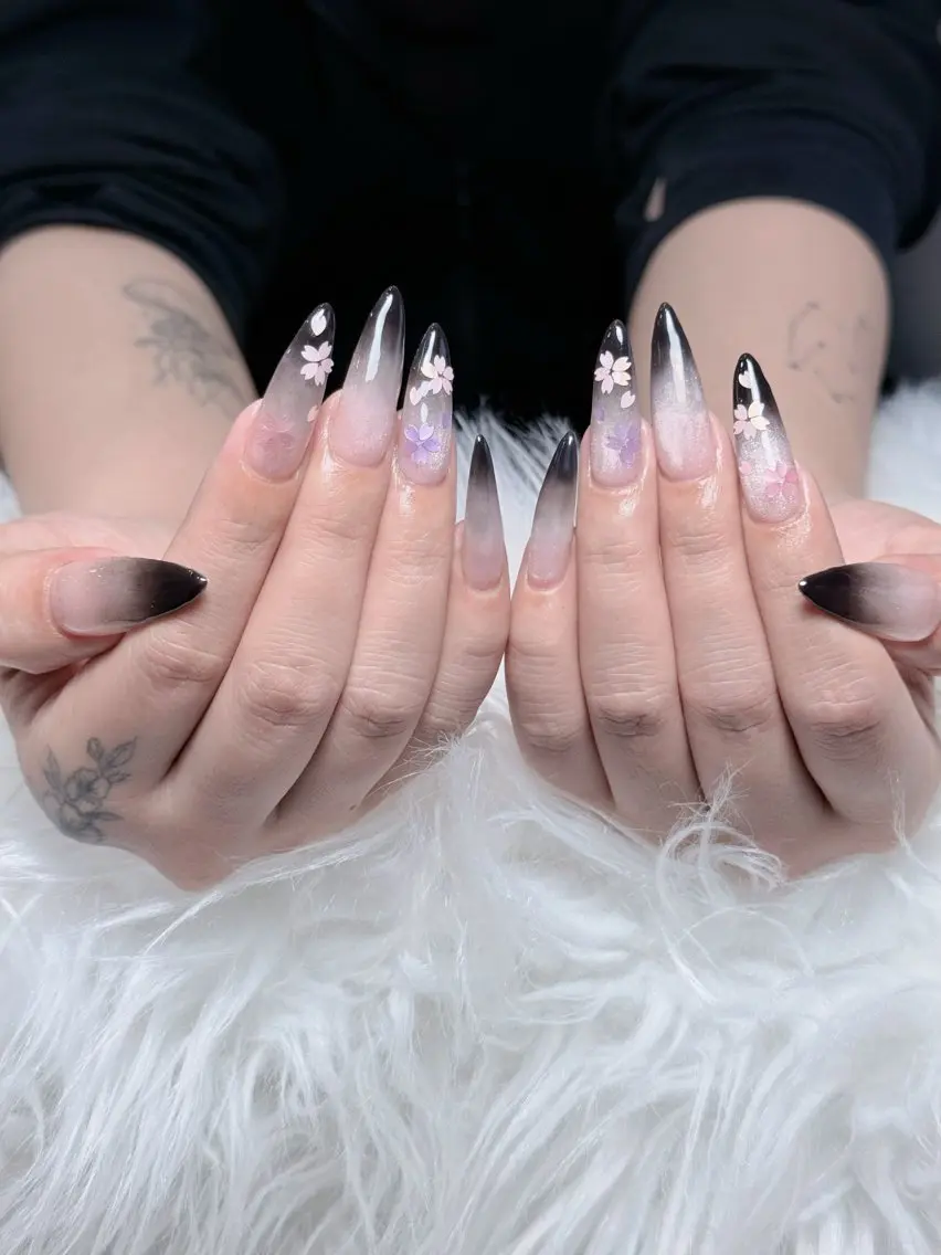 ネイル ボルドー チークネイル 長さ出し フレンチネイル ジェルネイル ハンドネイル VANI Belle Nailのネイルデザイン