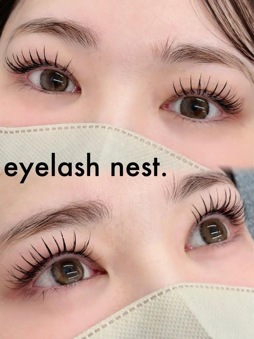 マツエク・マツパ フラットラッシュ 🤍nest. エリ🤍のマツエク・マツパデザイン