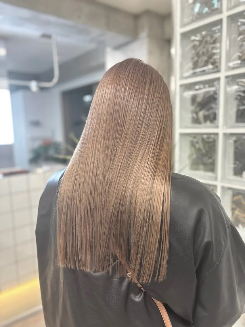 ロング カラー ベージュカラー グレージュ カットモデル募集 /RIOのヘアスタイル