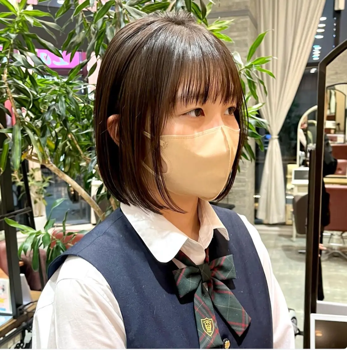 ミディアム ボブ、ミディアム、シ ョート、杉田啓祐のヘアスタイル