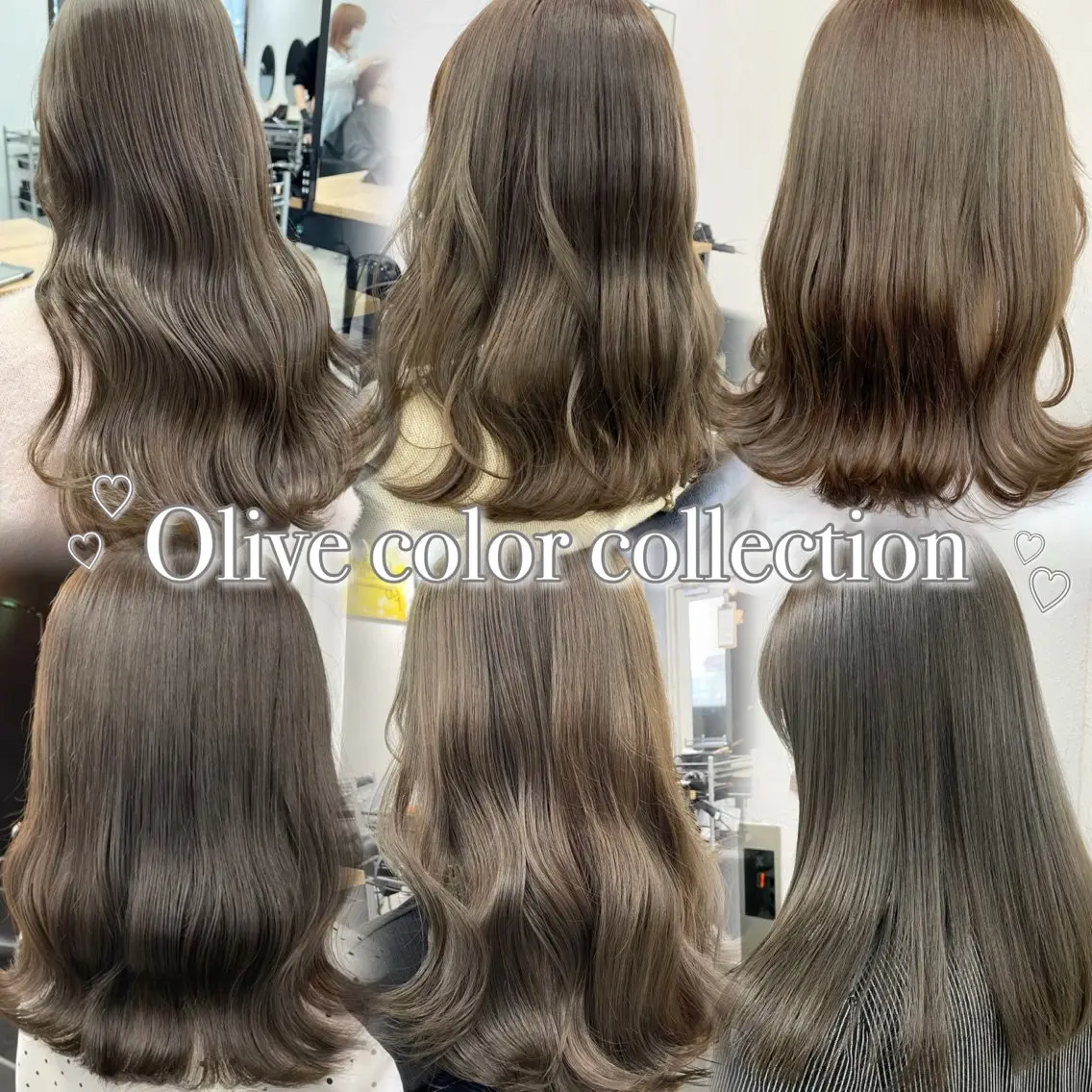 ミディアム カラー ヘアアレンジ ブリーチ ブリーチなしカラー オリーブカラー 🫧透明感カラー/ ナルハ🫧のヘアスタイル